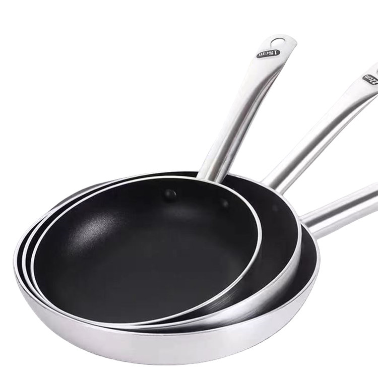 Tilpasset logo aluminium pander non-stick kogegrej stegepande sæt