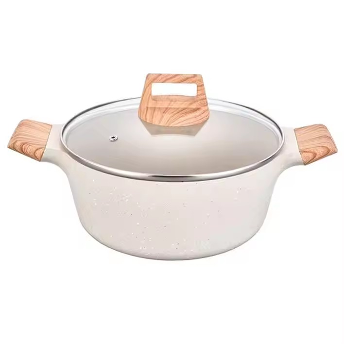 Støbejern 26m 28cm 30cm Madlavning Nonstick Aluminium gryderet Stockpot