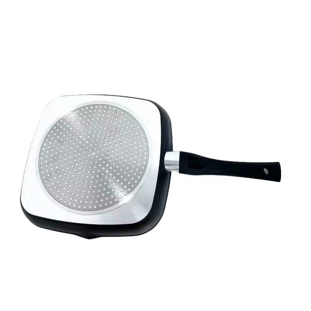 Køkkengrej Udendørs Granitbelægning Stegepande Firkantet Bbq Grillpande