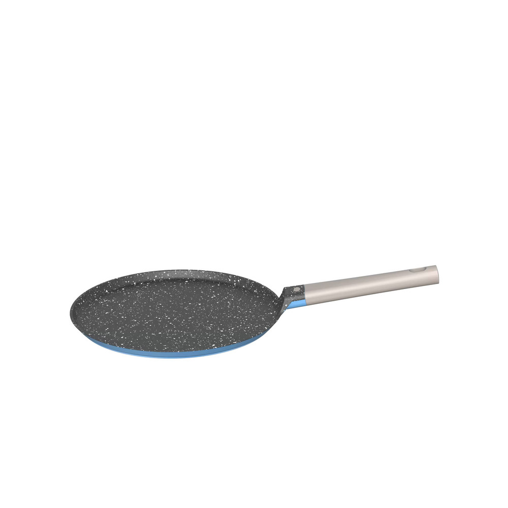 Leerpan Nature Serie 28 cm Nonstick marmorbelægning Støbt aluminium pizzapande Crepe pandekagepande med Stay-Cool Bakelit håndtag