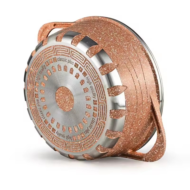 Zhiye 2024 Aluminiums gryder og pander Køkkengrej Non Stick Køkkengrej Madlavningsværktøj Køkken Køkkengrej