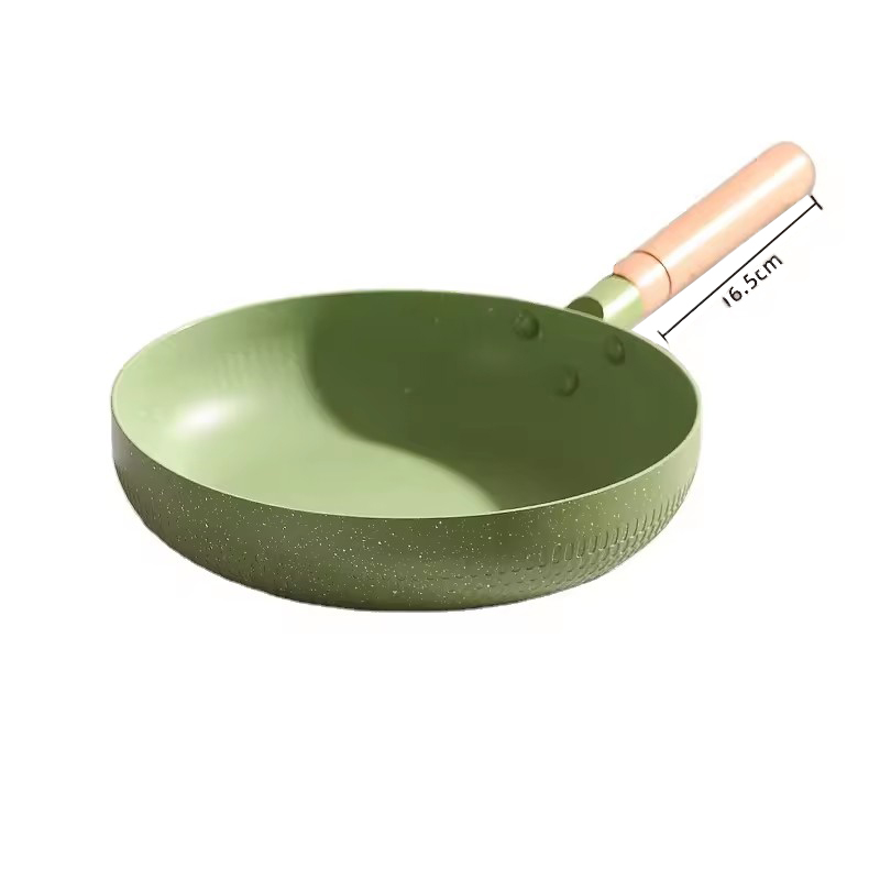 Miljøvenlig 24cm 26cm 28cm 30cm tilpasset logo non-stick aluminium stegepande